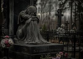 фото Памятники со скорбящей фигурой: когда выбирают такой образ и как не перегрузить мемориал